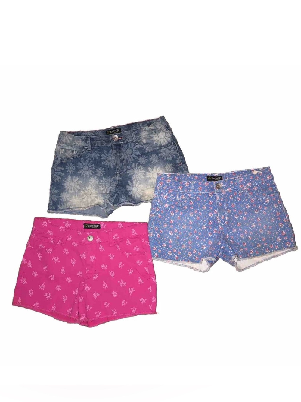 Jordache Girls Denim Shorts size 16 Bundle *Adjustable Waist*